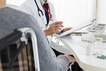 交通事故による主な症状